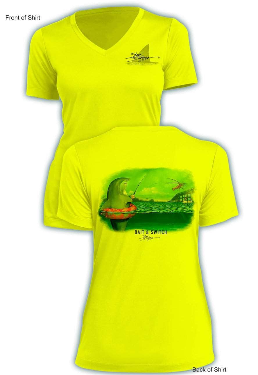 Bait & Switch - Ladies Short Sleeve V-Neck-100% Polyester